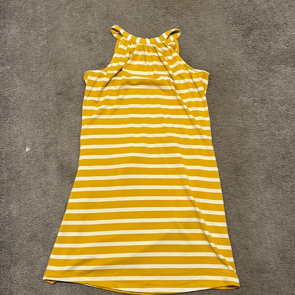 Yellow tank dress